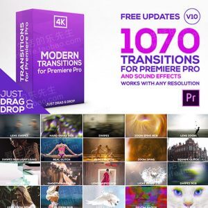 1070组转场过渡特效RGB色彩分离信号扭曲抖动预设PR模板-伊丞小站(YLIMHS.COM)