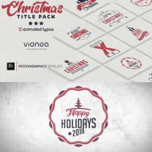 12组圣诞节pr运动图形模板-伊丞小站(YLIMHS.COM)