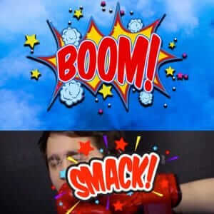 80个搞笑卡通漫画气泡pr运动图形模板-伊丞小站（YLIMHS.COM）