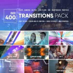 400组转场特效水墨笔刷图形遮罩摄像机故障AE模板-伊丞小站（YLIMHS.COM）