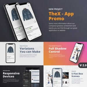 iPhoneX手机APP商品展示宣传动画片头ae模板-伊丞小站（YLIMHS.COM）