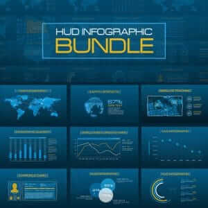 科技数字HUD信息数据图表动画AE模板-伊丞小站（YLIMHS.COM）