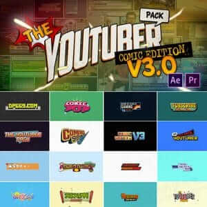 卡通漫画网络视频包装AE模板+PR预设-伊丞小站(YLIMHS.COM)