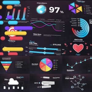 商务图表信息动画AE模板-伊丞小站（YLIMHS.COM）