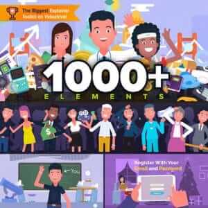 卡通人物角色动画场景AE模板-伊丞小站（YLIMHS.COM）