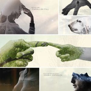 图像双重曝光3D纪录片头AE模板-伊丞小站（YLIMHS.COM）