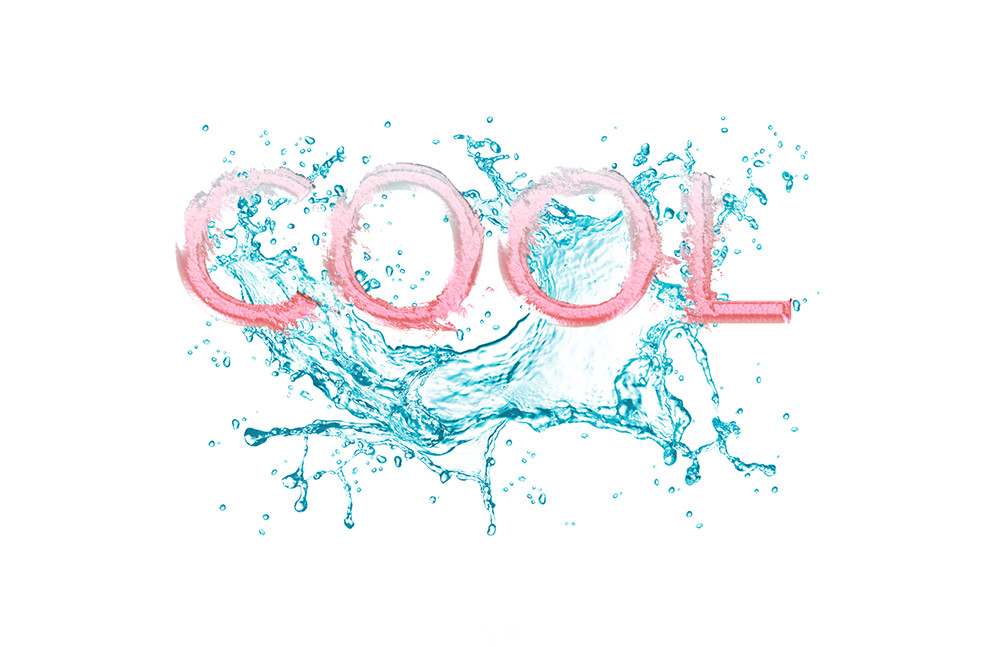 【原创教程】用PS制作动感激爽水花文字