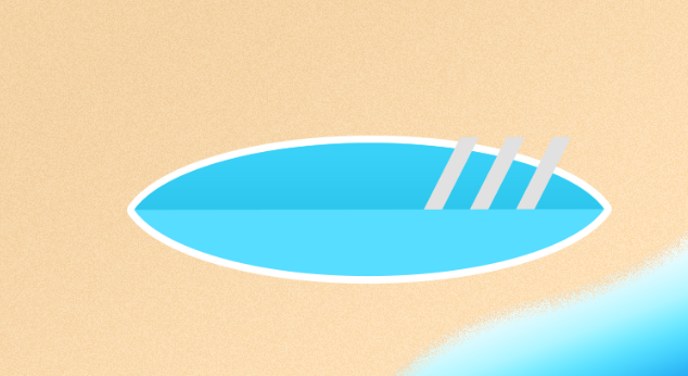 PS鼠绘教程! 简约风格沙滩插画绘制