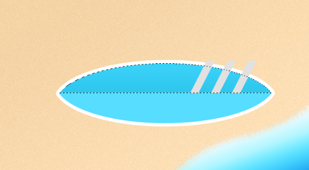 PS鼠绘教程! 简约风格沙滩插画绘制