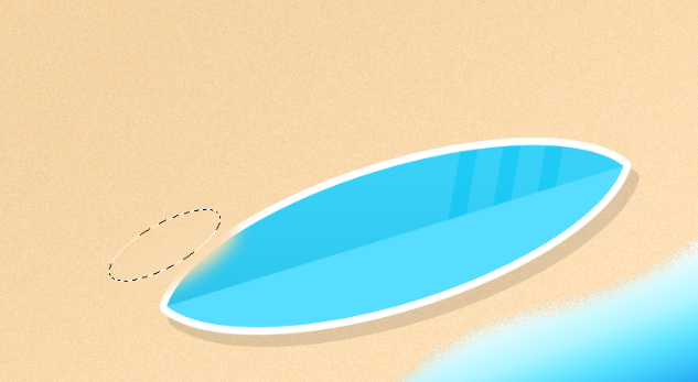 PS鼠绘教程！ 简约风格沙滩插画绘制