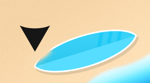 PS鼠绘教程! 简约风格沙滩插画绘制