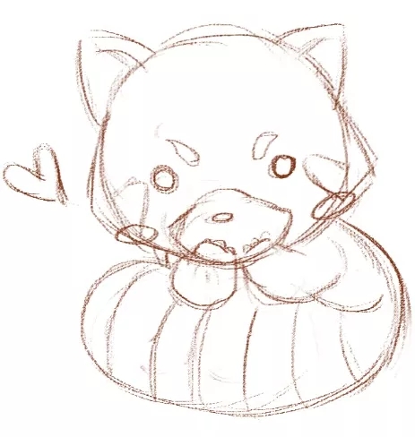 【PS彩铅效果教程】简单几步教你绘制Q版彩铅小熊猫