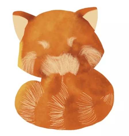 【PS彩铅效果教程】简单几步教你绘制Q版彩铅小熊猫