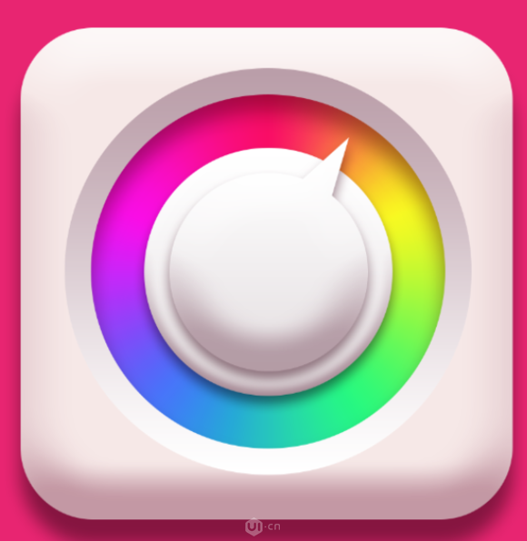 ui图标设计教程:如何利用ps绘制出漂亮的色板图标