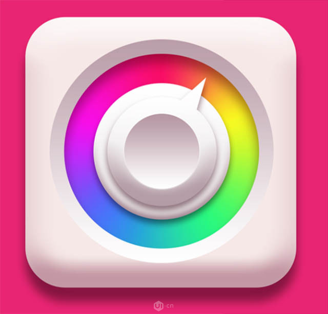 ui图标设计教程:如何利用ps绘制出漂亮的色板图标