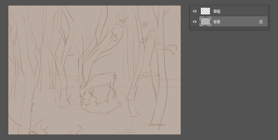 插画绘制教程之《梦幻小鹿》