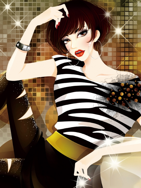 AI人物插画教程：如何绘制潮流女孩