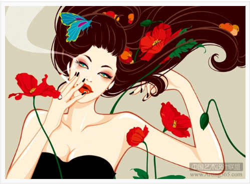 AI人物插画教程：如何绘制潮流女孩