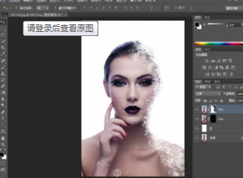 ps教程:酷炫分散颗粒海报制作图文教程