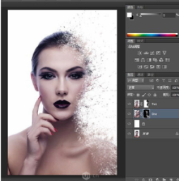 ps教程:酷炫分散颗粒海报制作图文教程