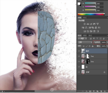ps教程:酷炫分散颗粒海报制作图文教程