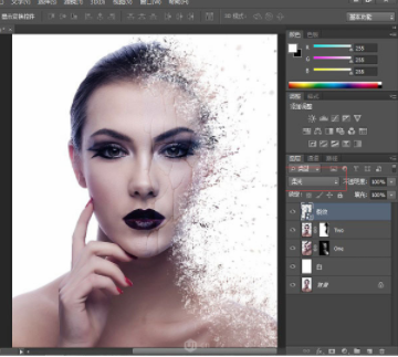 ps教程:酷炫分散颗粒海报制作图文教程