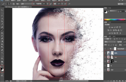 ps教程:酷炫分散颗粒海报制作图文教程