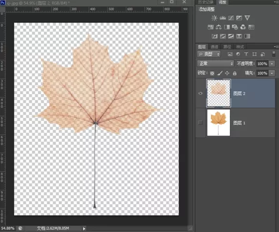 Ps图文教程：教你应用ps制作出叶雕效果