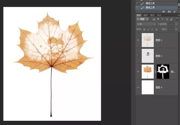 Ps图文教程：教你应用ps制作出叶雕效果