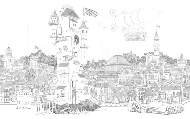 场景模型教程:"蒸汽朋克"之城制作解析