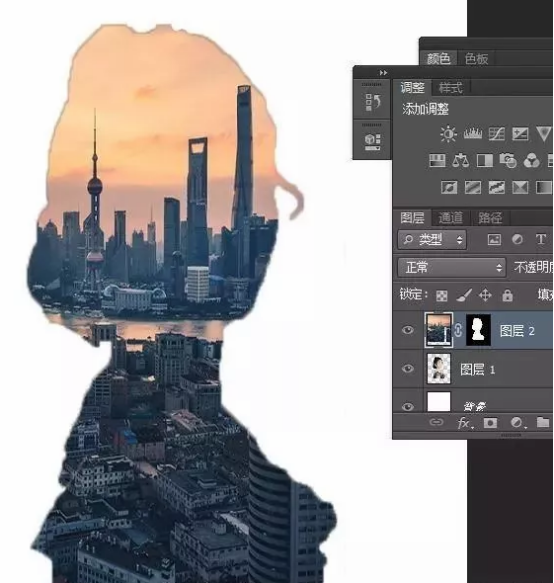PS教程:制作炫酷双重曝光海报效果!