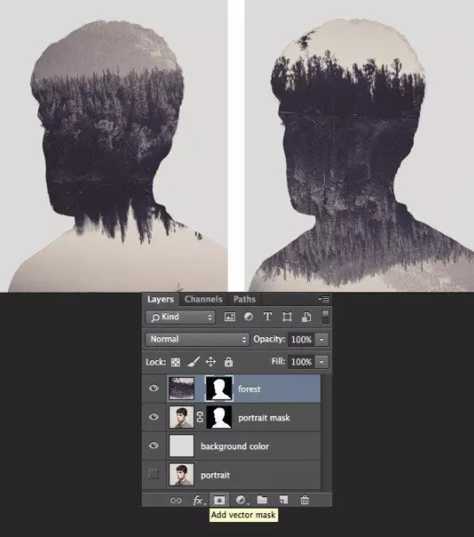 PS教程:制作炫酷双重曝光海报效果!