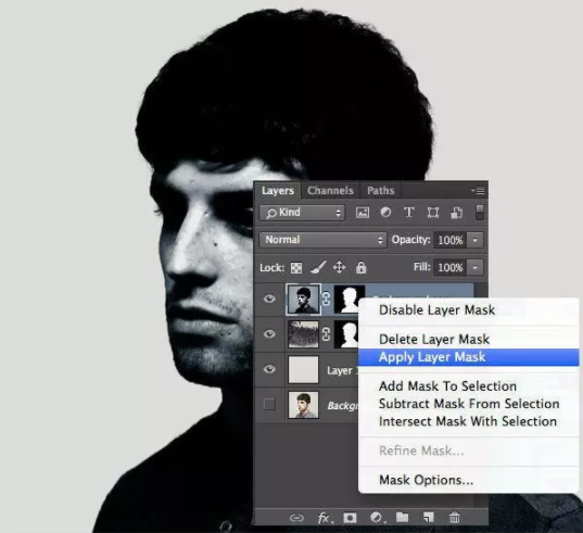 PS教程:制作炫酷双重曝光海报效果!