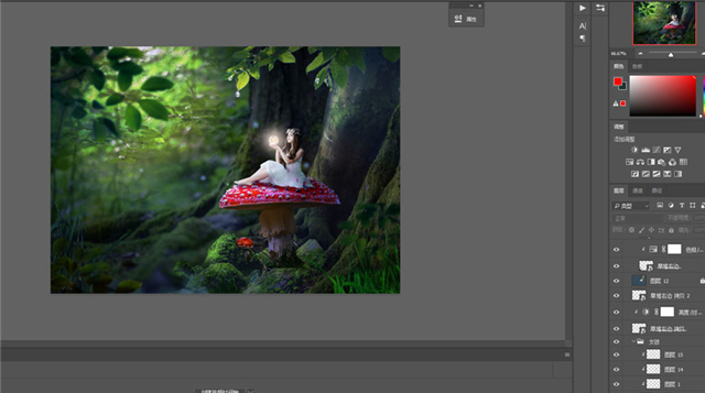 PS合成教程：森林中的魔法精灵