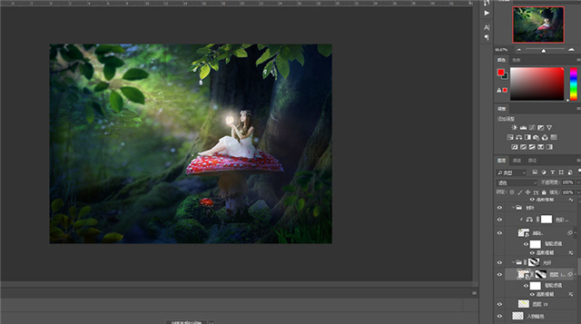 PS合成教程：森林中的魔法精灵