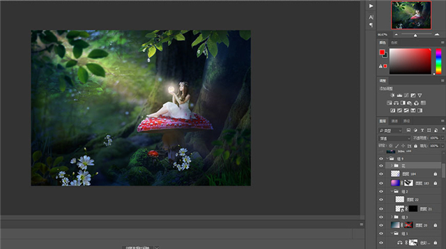 PS合成教程：森林中的魔法精灵