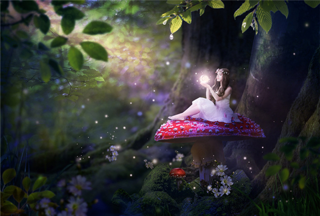 PS合成教程：森林中的魔法精灵