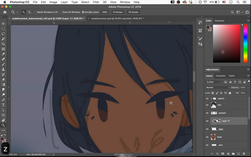 PS鼠绘光影插画教程