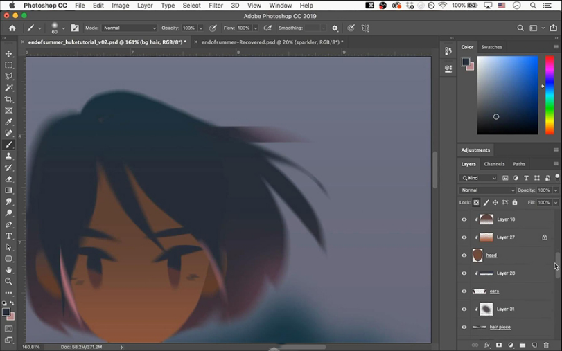 PS鼠绘光影插画教程