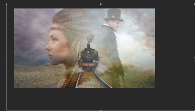 创意合成:用ps合成创意的二次曝光海报