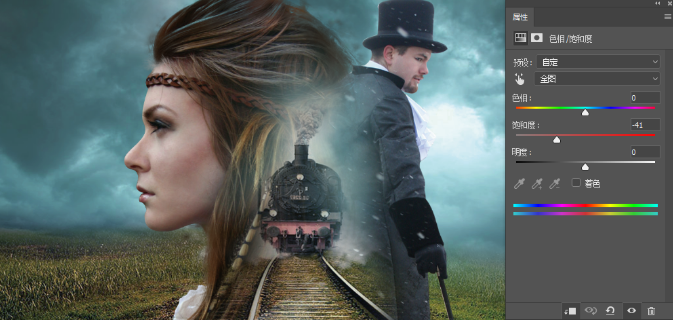 创意合成:用ps合成创意的二次曝光海报