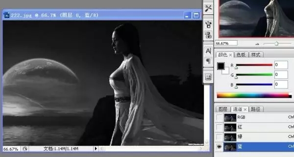 ps通道抠图教程:教你如何给人像换背景