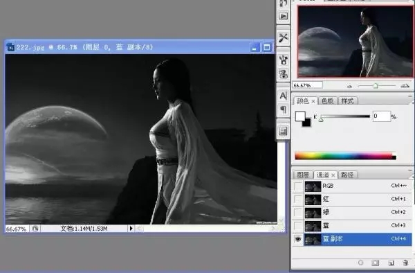 ps通道抠图教程:教你如何给人像换背景