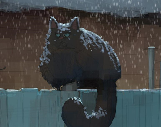 原画教程：PS制作霸气侧漏的猫