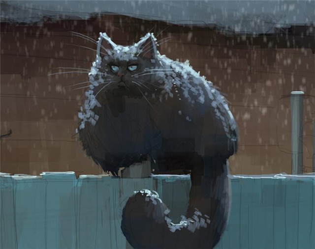 原画教程：PS制作霸气侧漏的猫