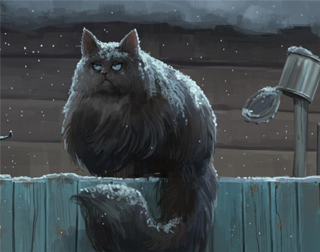 原画教程：PS制作霸气侧漏的猫