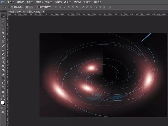 PS图文教程:滤镜效果制作炫彩光线