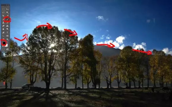 PS调色教程：如何调整阳光的通透度