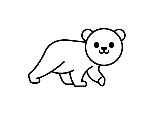 萌系动物绘制插画教程