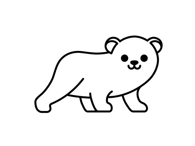 萌系动物绘制插画教程